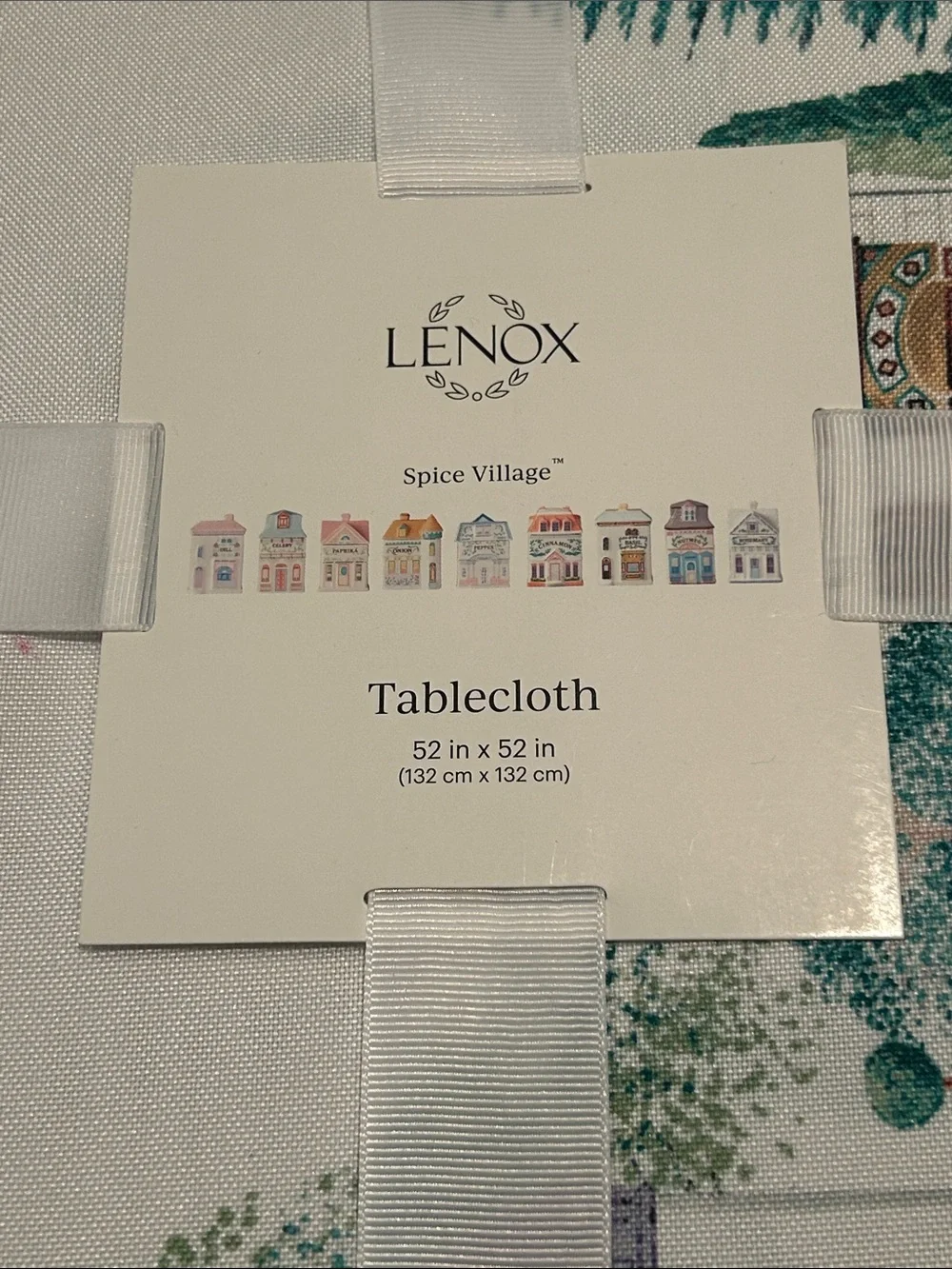 Lenox Spice Village White Tablecloth